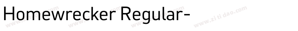 Homewrecker Regular字体转换